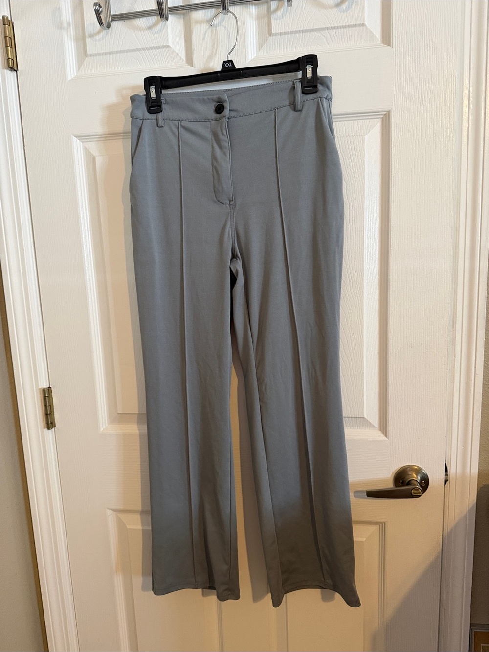 Women's Wide-Leg Pull-On Pants - Light Gray